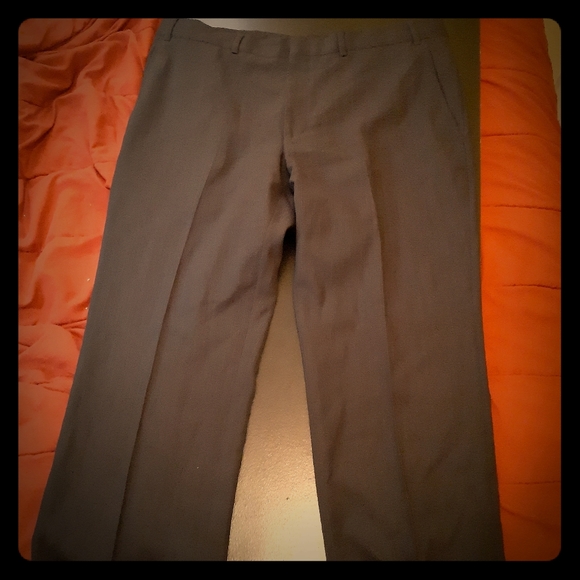 Kenneth Cole Business Pants 100% Wool (Grey) sz 38 - Picture 1 of 4